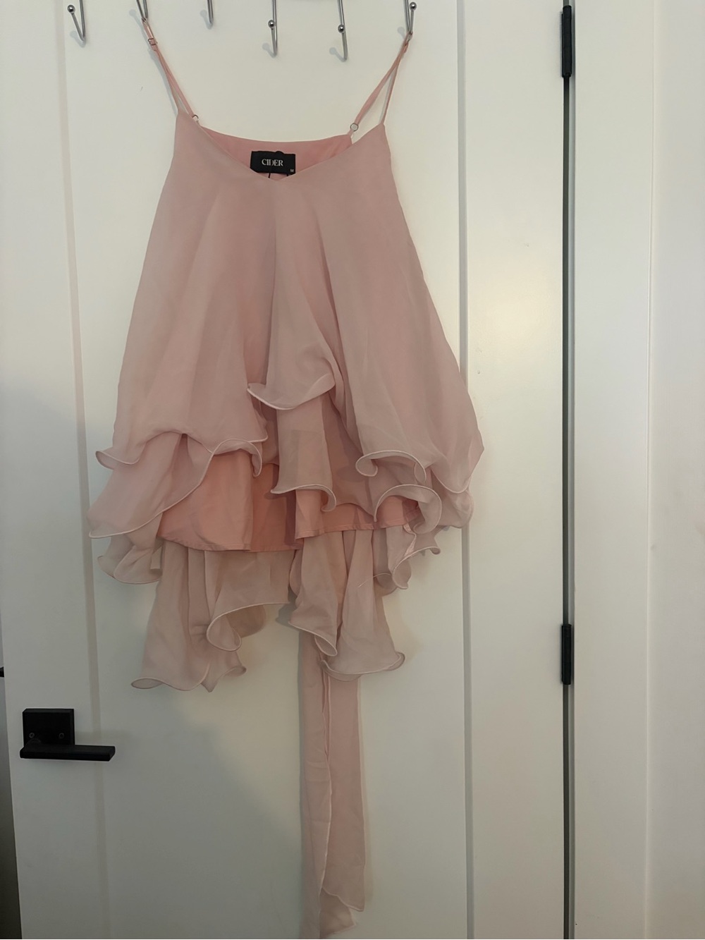 Pink Ruffled cider top